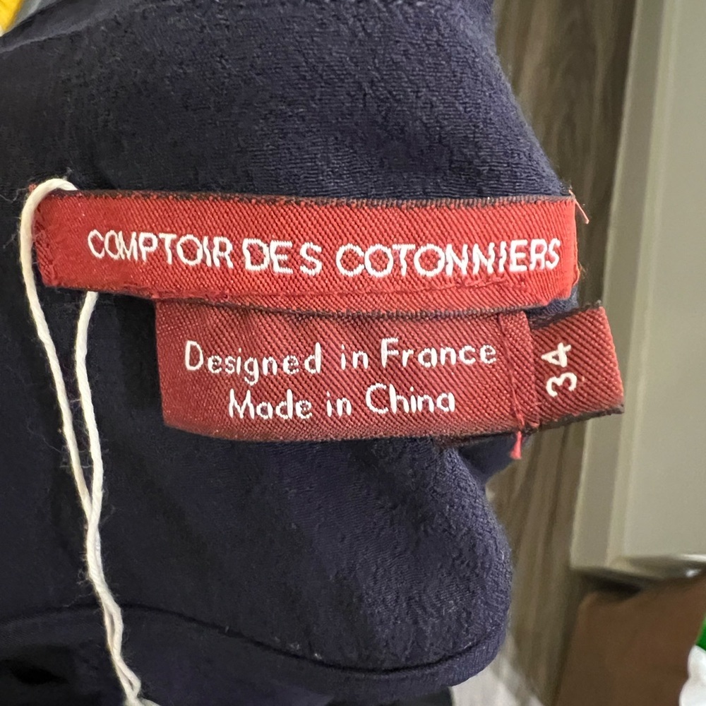 Comptoir Des Cotonniers Blue Knee-Length Skater Skirt - Picture 7 of 8